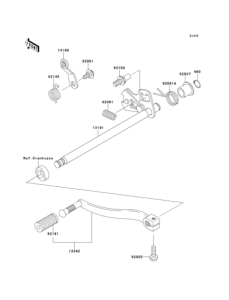 BJ250 Механизм переключения передач