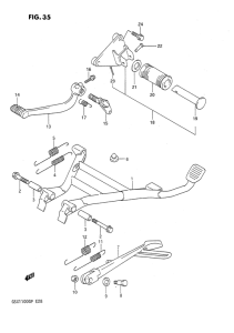 GSX1100 Подножки
