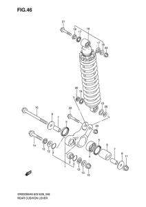 DR200 Втулки заднего рычага