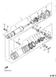 XT600 Задний торм цилиндр