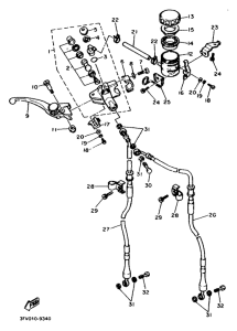 FZR750RW Главный тормозной цилиндр