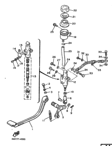 XJ900 Задний торм цилиндр