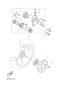 YQ50 Hinterrad-bremssattel