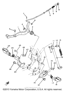YZ80G Подножки
