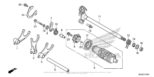 NC700X Gearshift Drum (1)