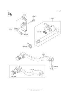 KX65 Механизм переключения передач