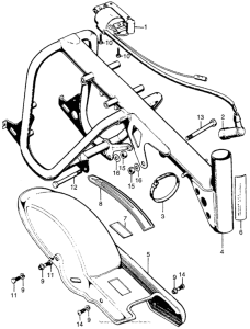 QA50 Frame + rear fender