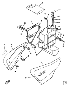 SR125SP Боковые обтекатели