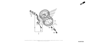 VT750C2B Спидометр