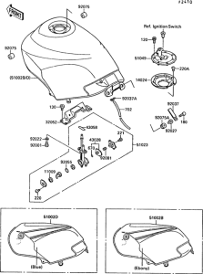 EX250 Топливный бак