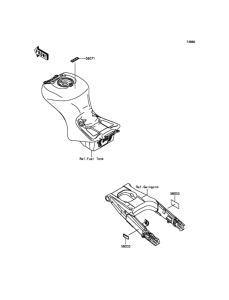 ZX1400 Лейбл предостережения