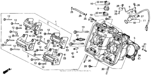 VFR700F Головка цилиндров передняя
