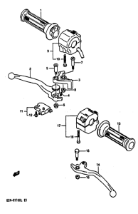 GSX-R1100 Рулевой переключатель
