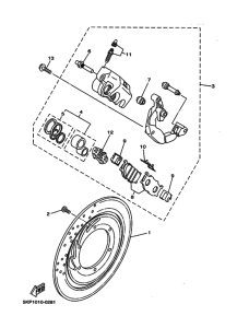 XVS650 Передний суппорт