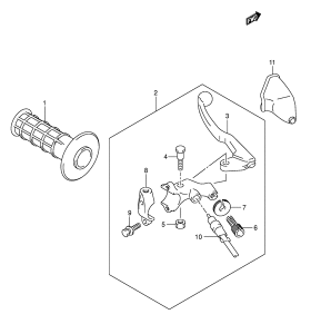 DR-Z400 Рычаг сцепления