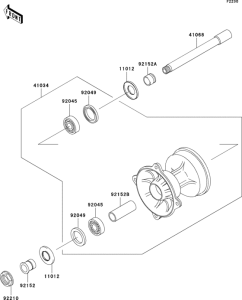  Переднее колесо