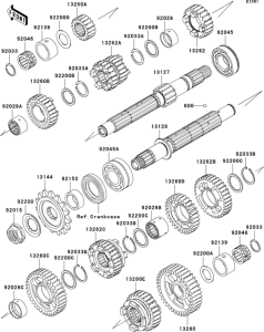 ZX636 Трансмиссия