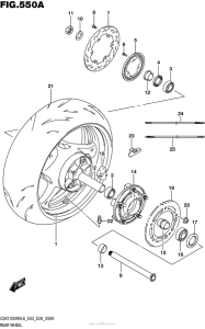 GSX1300R (ABS) Rear Wheel (Gsx1300Ral6 E03)