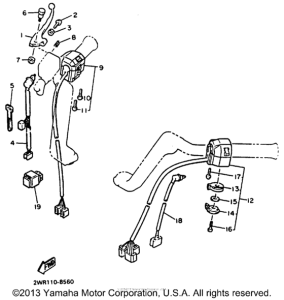 XVZ13DB Рулевые переключатели