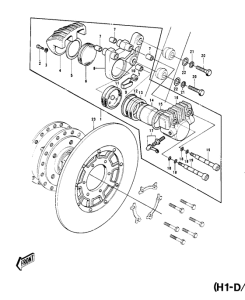 KH500 Передний суппорт