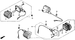 VTR250 Задний фонарь