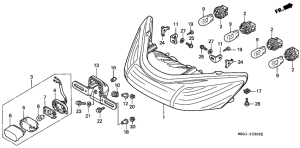 VFR800 Задний фонарь