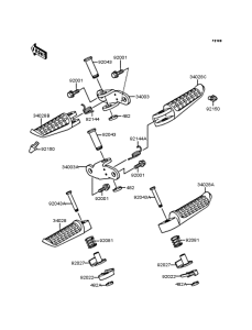 ZX900 Подножки