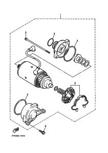 FJ1200 FJ1200B Стартерный мотор