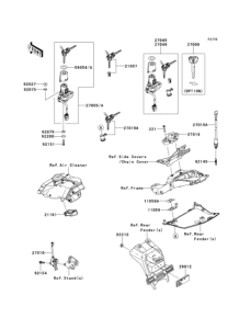 ZX1000 Замок зажигания
