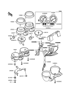 ZR400 Спидометр