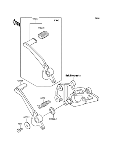 EX400 Педаль тормоза