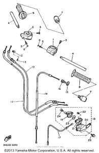 FZR600AC Handlebar-cable