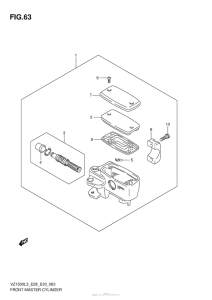 VZ1500 Главный тормозной цилиндр