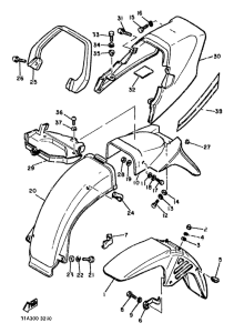 XJ900 Front fender. rear fender