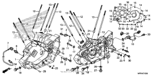 VT1300CT Картер двигателя