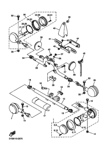 XVS1100AT XVS11ATV Проблесковый световой сигнал