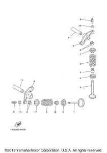 TTR125LEE Клапана