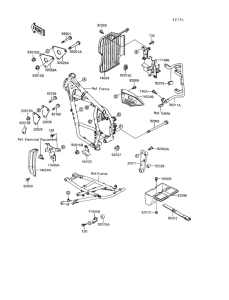 KL650 Рама ,крепежные детали