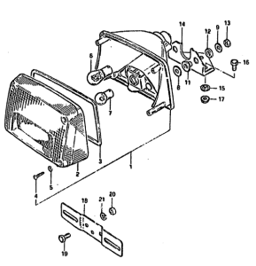 GSX750 Задний комбинированный сигнал