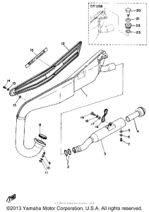 DT125A Выхлопная система