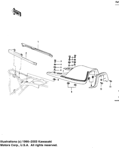 KZ750 Overcover  seat
