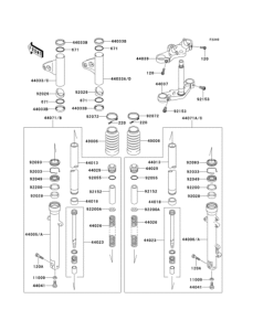 EJ650 Передняя вилка
