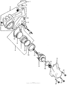 MT125 Front brake caliper 77