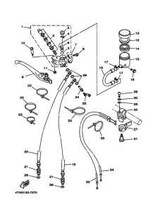 TZ250 Передний тормозной цилиндр