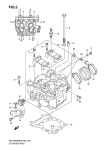 DR-Z400 Головка цилиндров