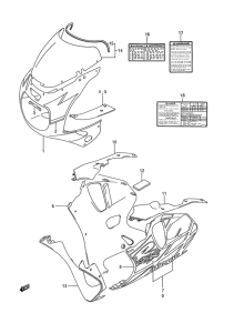 GSX-R750 Cowling body