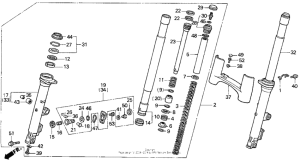 GL1500A A / se front fork