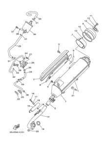 YP250 Выхлопная система