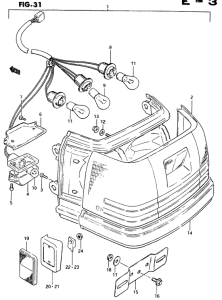 CS125 Задний комбинированный сигнал