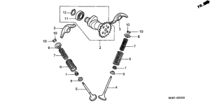 CN250 Распред вал / клапана